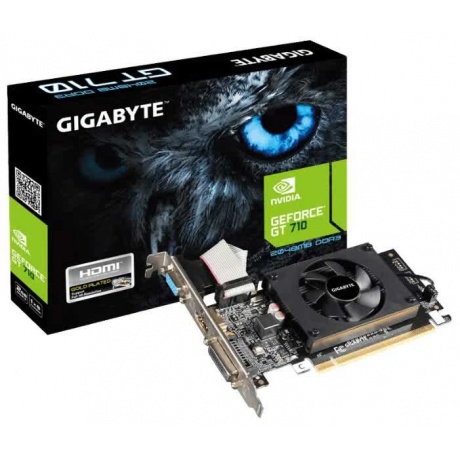 Видеокарта Gigabyte GT 710 2Gb (GV-N710D3-2GL V2.0)
Видеокарта Gigabyte GT 710 2Gb (GV-N710D3-2GL V2.0)