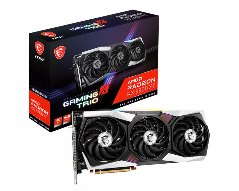 Видеокарта MSI RX 6900 XT GAMING X TRIO 16G AMD RX6900XT
Видеокарта MSI RX 6900 XT GAMING X TRIO 16G AMD RX6900XT