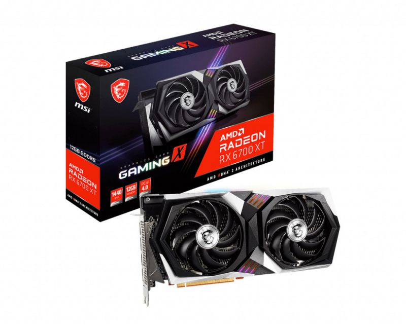 Видеокарта MSI RX 6700 XT Gaming X 12G (602-V398-06S)
Видеокарта MSI RX 6700 XT Gaming X 12G (602-V398-06S)