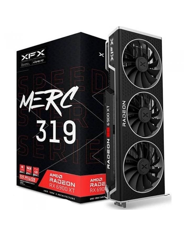 Видеокарта XFX RX 6900 XT Speedster SWFT 319 Gaming 16Gb (RX-69XTAQFD9)
Видеокарта XFX RX 6900 XT Speedster SWFT 319 Gaming 16Gb (RX-69XTAQFD9)