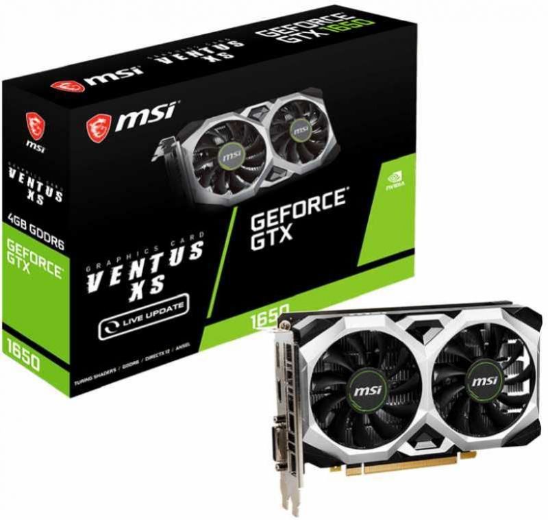 Видеокарта MSI GeForce GTX 1650 D6 Ventus XS V1 4096Mb
Видеокарта MSI GeForce GTX 1650 D6 Ventus XS V1 4096Mb
