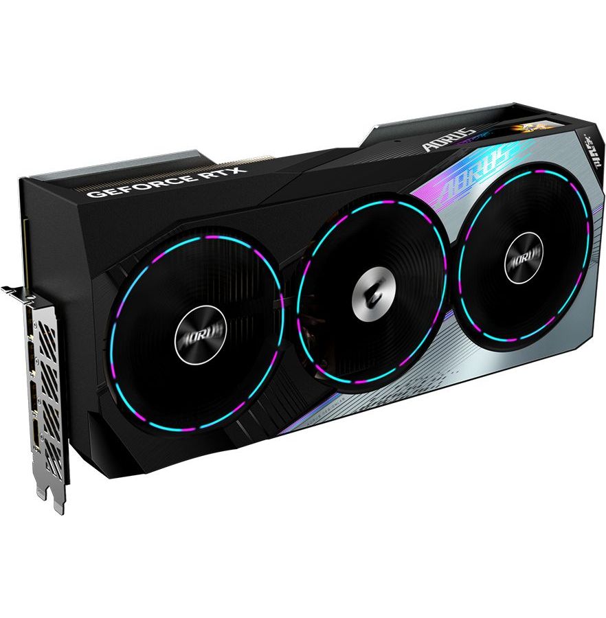 Видеокарта Gigabyte GeForce RTX 4090 24576Mb 384 GDDR6X Ret (GV-N4090AORUS M-24GD)
Видеокарта Gigabyte GeForce RTX 4090 24576Mb 384 GDDR6X Ret (GV-N4090AORUS M-24GD)