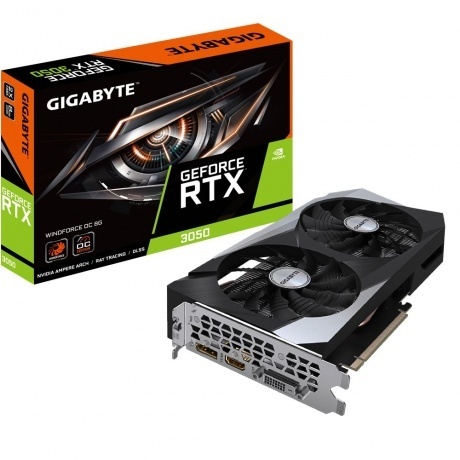 Видеокарта Gigabyte RTX3050 WINDFORCE OC 8GB
Видеокарта Gigabyte RTX3050 WINDFORCE OC 8GB