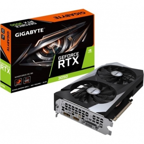 Видеокарта Gigabyte RTX3050 WINDFORCE OC 8GB
Видеокарта Gigabyte RTX3050 WINDFORCE OC 8GB