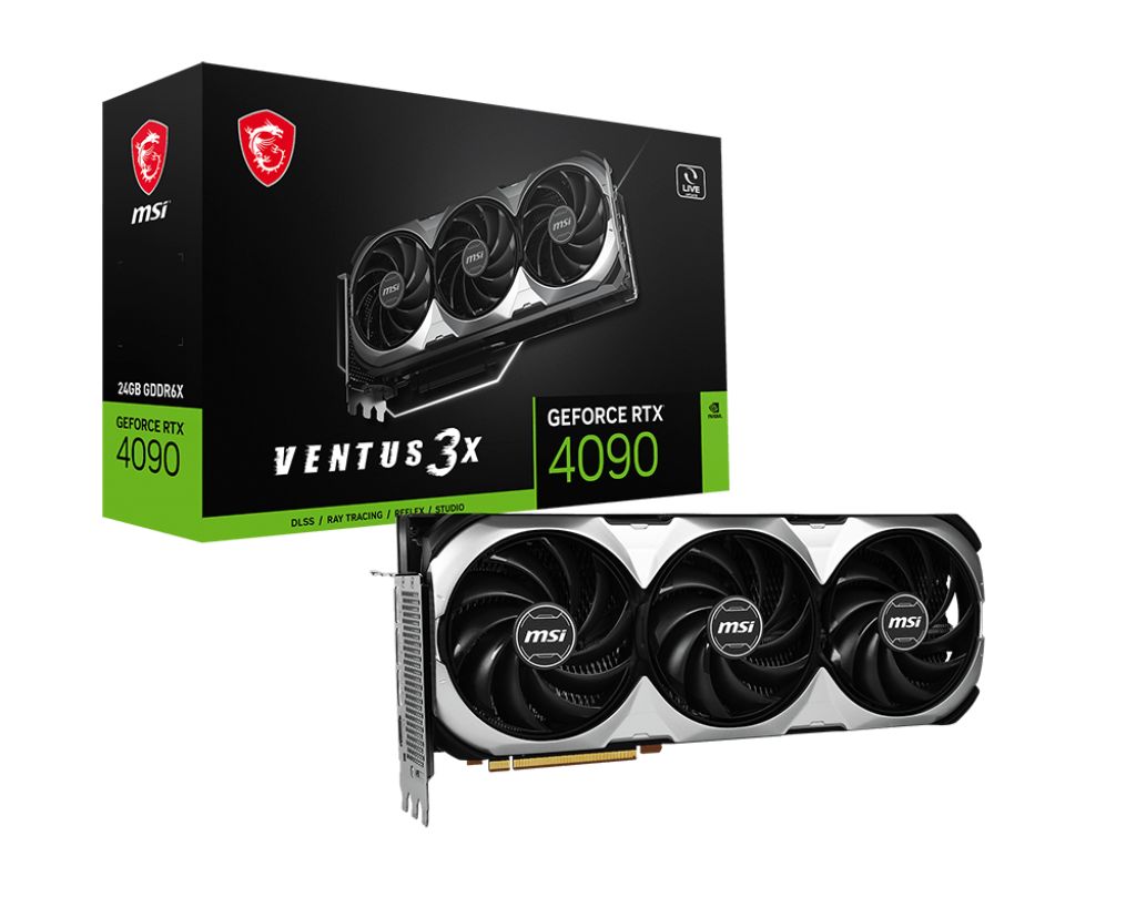 Видеокарта MSI GeForce RTX 4090 VENTUS 3X 24G
Видеокарта MSI GeForce RTX 4090 VENTUS 3X 24G
