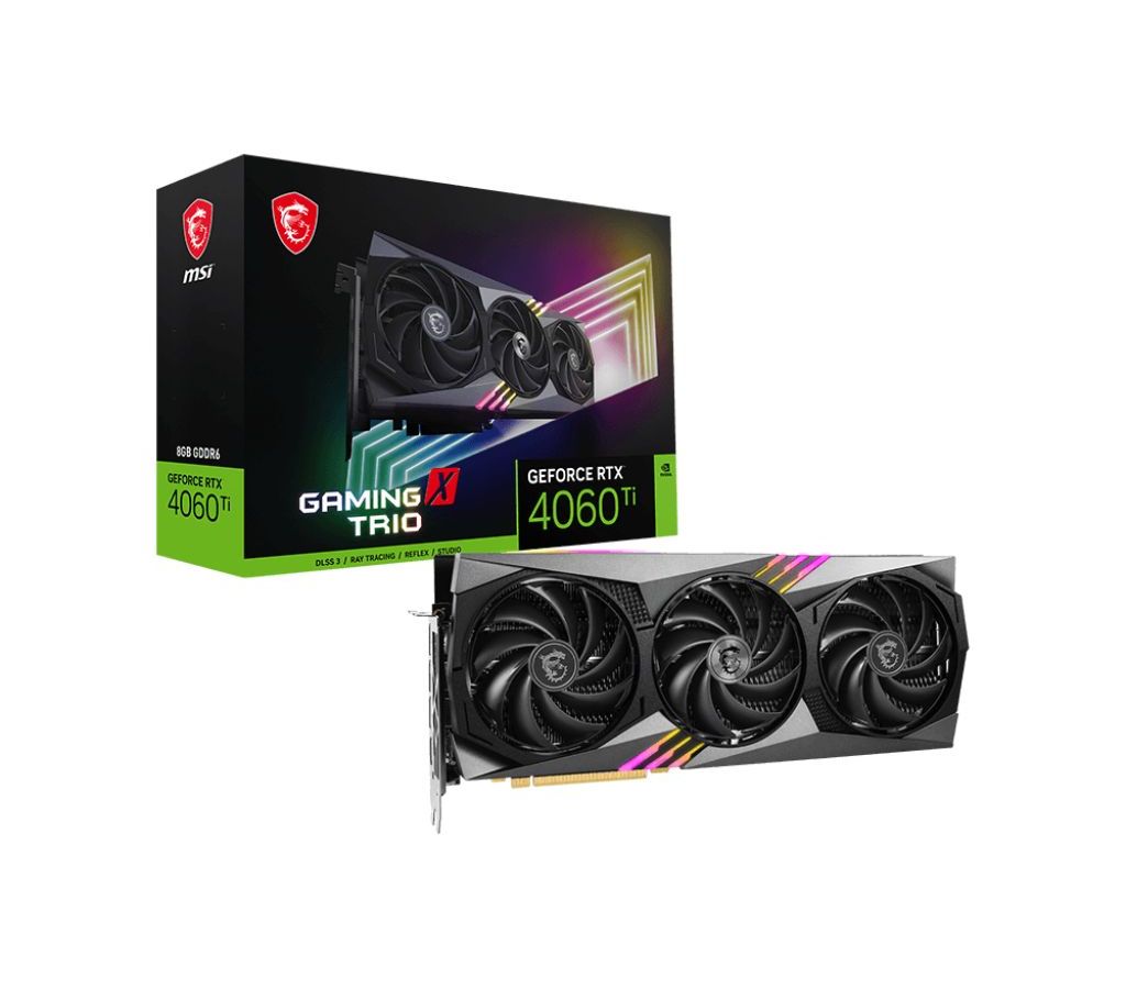 Видеокарта MSI RTX4060Ti GAMING X TRIO 8GB (RTX 4060 Ti GAMING X TRIO 8G)
Видеокарта MSI RTX4060Ti GAMING X TRIO 8GB (RTX 4060 Ti GAMING X TRIO 8G)