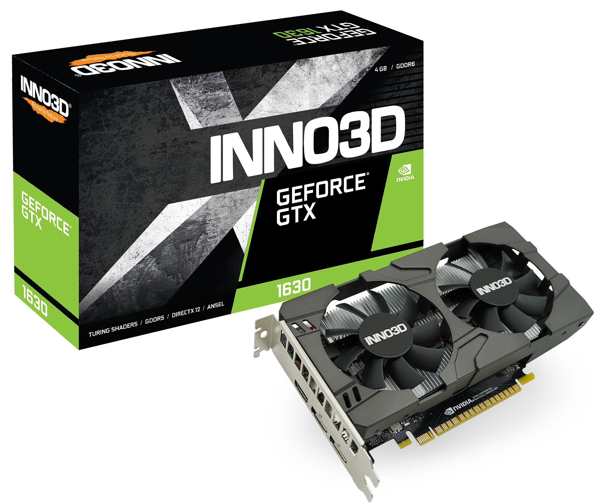 Видеокарта Inno3D GeForce GTX 1630 4GB TWIN X2 OC (N16302-04D6X-1177VA25)
Видеокарта Inno3D GeForce GTX 1630 4GB TWIN X2 OC (N16302-04D6X-1177VA25)