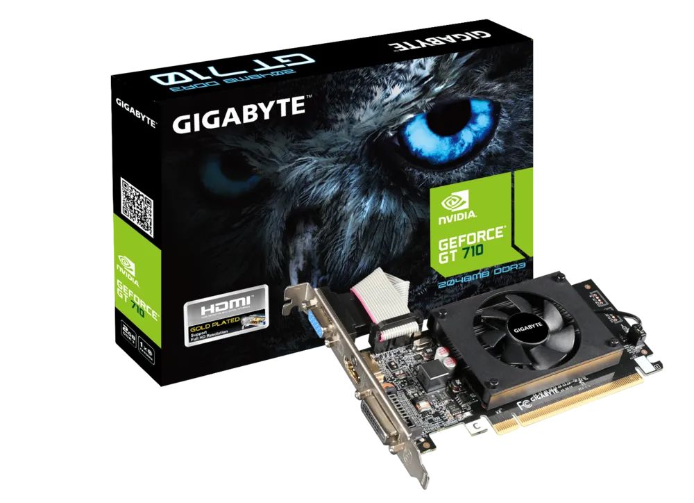 Видеокарта Gigabyte GT710 2GB (GV-N710D3-2GL 2.0 PCI-E)
Видеокарта Gigabyte GT710 2GB (GV-N710D3-2GL 2.0 PCI-E)