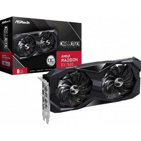 Видеокарта ASRock Radeon RX 7600 Challenger 8G OC (RX7600 CL 8GO)
Видеокарта ASRock Radeon RX 7600 Challenger 8G OC (RX7600 CL 8GO)