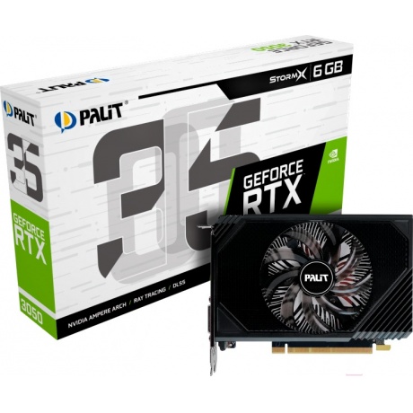 Видеокарта Palit RTX3050 STORMX 6GB GDDR6 (NE63050018JE-1070F)
Видеокарта Palit RTX3050 STORMX 6GB GDDR6 (NE63050018JE-1070F)