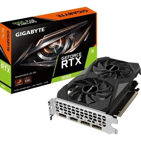 Видеокарта Gigabyte RTX3050 WINDFORCE OC 6GB
Видеокарта Gigabyte RTX3050 WINDFORCE OC 6GB