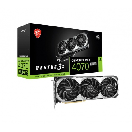 Видеокарта MSI GeForce RTX 4070 Super 12Gb (RTX 4070 SUPER 12G VENTUS 3X O)
Видеокарта MSI GeForce RTX 4070 Super 12Gb (RTX 4070 SUPER 12G VENTUS 3X O)