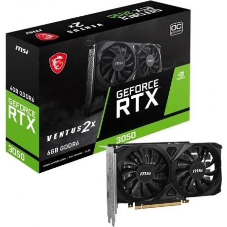Видеокарта MSI RTX3050 VENTUS 2X E OC 6GB GDDR6 96bit (RTX 3050 VENTUS 2X E 6G OC)
Видеокарта MSI RTX3050 VENTUS 2X E OC 6GB GDDR6 96bit (RTX 3050 VENTUS 2X E 6G OC)