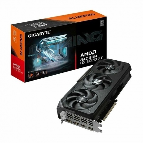 Видеокарта Gigabyte PCI-E AMD Radeon RX 9070XT GAMING OC-16GD (GV-R9070XTGAMING OC-16GD)
Видеокарта Gigabyte PCI-E AMD Radeon RX 9070XT GAMING OC-16GD (GV-R9070XTGAMING OC-16GD)