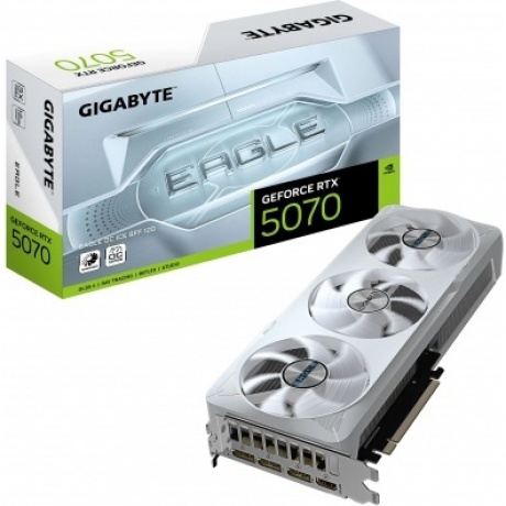 Видеокарта Gigabyte RTX5070 EAGLE OC ICE SFF 12GB GDDR7 192bit 3xDP HDMI 3FAN RTL
Видеокарта Gigabyte RTX5070 EAGLE OC ICE SFF 12GB GDDR7 192bit 3xDP HDMI 3FAN RTL