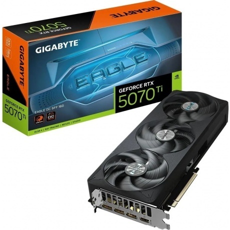Видеокарта Gigabyte RTX5070Ti EAGLE OC SFF 16GB GDDR7 256bit 3xDP HDMI 3FAN RTL (GV-N507TEAGLE OC-16GD)
Видеокарта Gigabyte RTX5070Ti EAGLE OC SFF 16GB GDDR7 256bit 3xDP HDMI 3FAN RTL (GV-N507TEAGLE OC-16GD)
