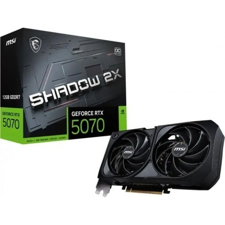 Видеокарта MSI RTX5070 SHADOW 2X OC 12GB GDDR7 192bit 3xDP HDMI 2FAN RTL
Видеокарта MSI RTX5070 SHADOW 2X OC 12GB GDDR7 192bit 3xDP HDMI 2FAN RTL