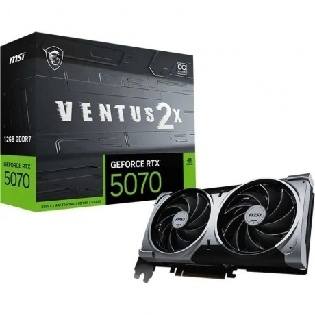 Видеокарта MSI RTX5070 VENTUS 2X OC 12GB GDDR7 192bit 3xDP HDMI 2FAN RTL
Видеокарта MSI RTX5070 VENTUS 2X OC 12GB GDDR7 192bit 3xDP HDMI 2FAN RTL