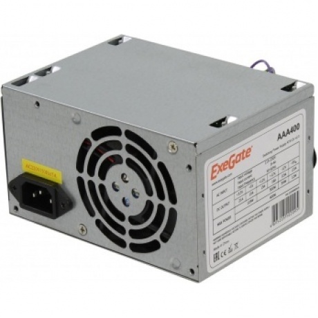 Блок питания ExeGate 400W ATX-AAA400 (ES259590RUS-S) Grey
Блок питания ExeGate 400W ATX-AAA400 (ES259590RUS-S) Grey