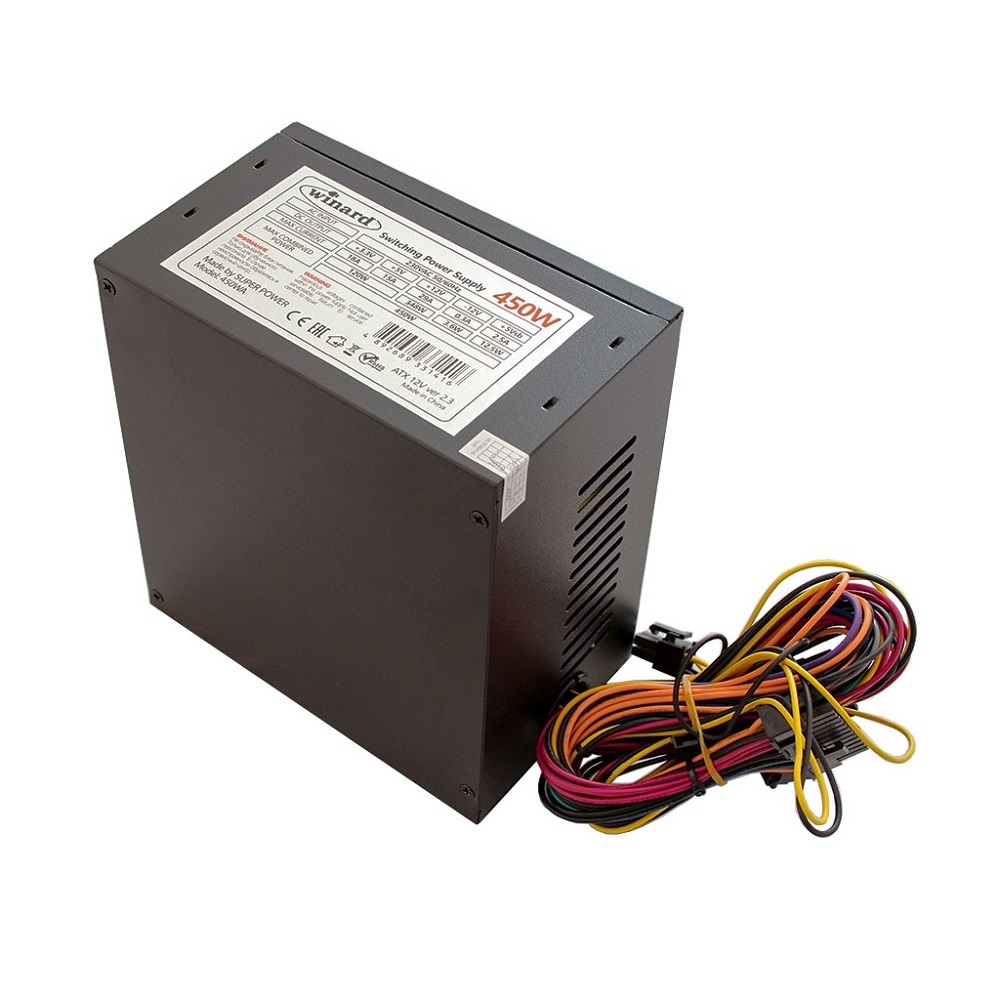 Блок питания Winard 450W 450WA Black
Блок питания Winard 450W 450WA Black