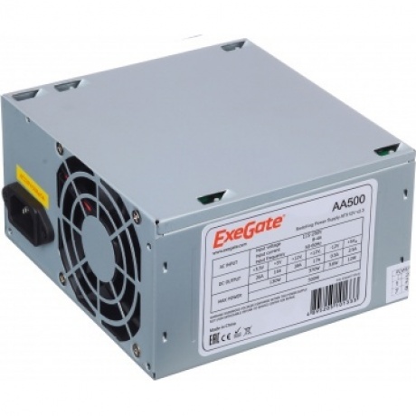 Блок питания ExeGate 500W ATX-AA500 (EX256711RUS) Grey
Блок питания ExeGate 500W ATX-AA500 (EX256711RUS) Grey
