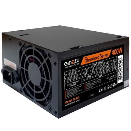 Блок питания Ginzzu 400W SA400
Блок питания Ginzzu 400W SA400