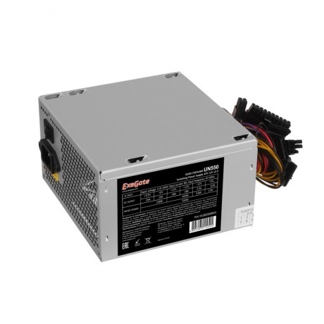 Блок питания ExeGate 550W UN550 (EX282069RUS)
Блок питания ExeGate 550W UN550 (EX282069RUS)