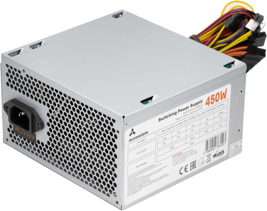 Блок питания Accesstyle 450W12
Блок питания Accesstyle 450W12