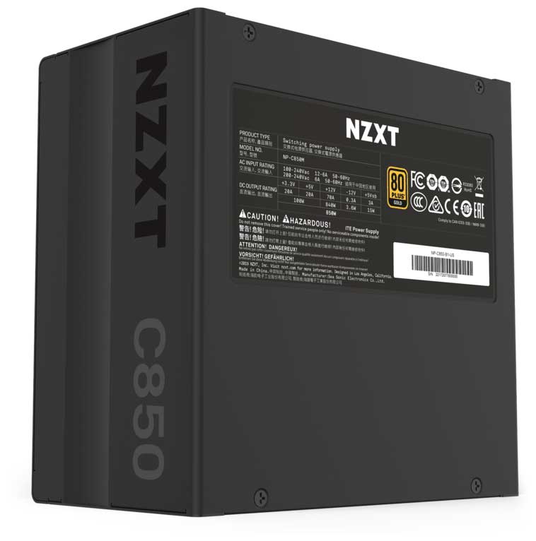 Блок питания NZXT C850 850W
Блок питания NZXT C850 850W