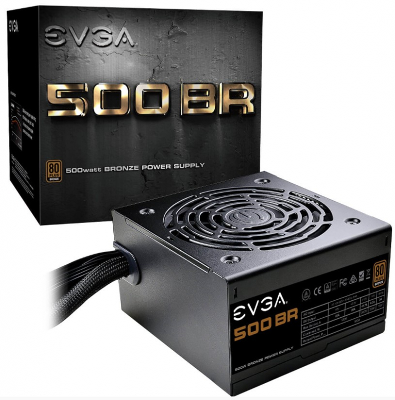 Блок питания 500W EVGA BR (100-BR-0500-K2)
Блок питания 500W EVGA BR (100-BR-0500-K2)