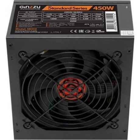Блок питания Ginzzu SB450 12CM
Блок питания Ginzzu SB450 12CM