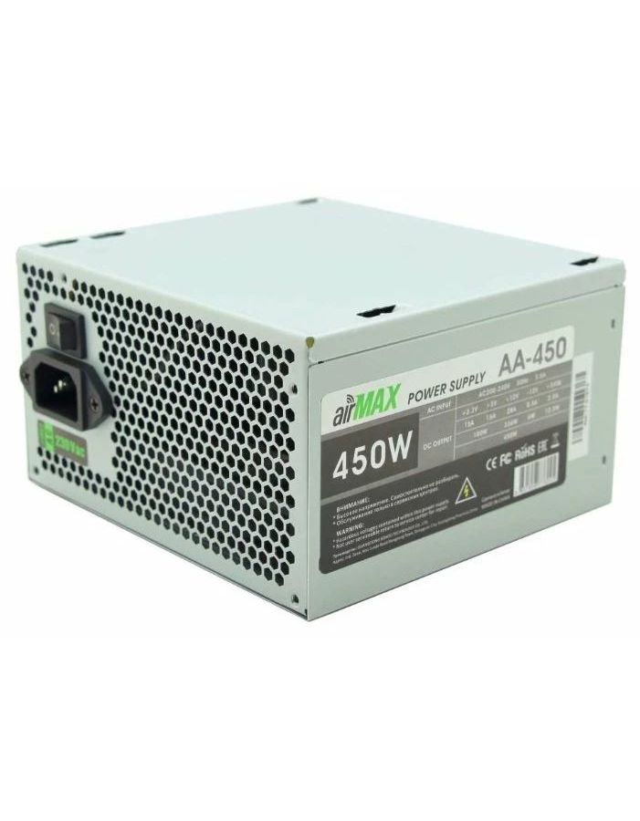 Блок питания AirMax 450W ATX (AA-450W)
Блок питания AirMax 450W ATX (AA-450W)
