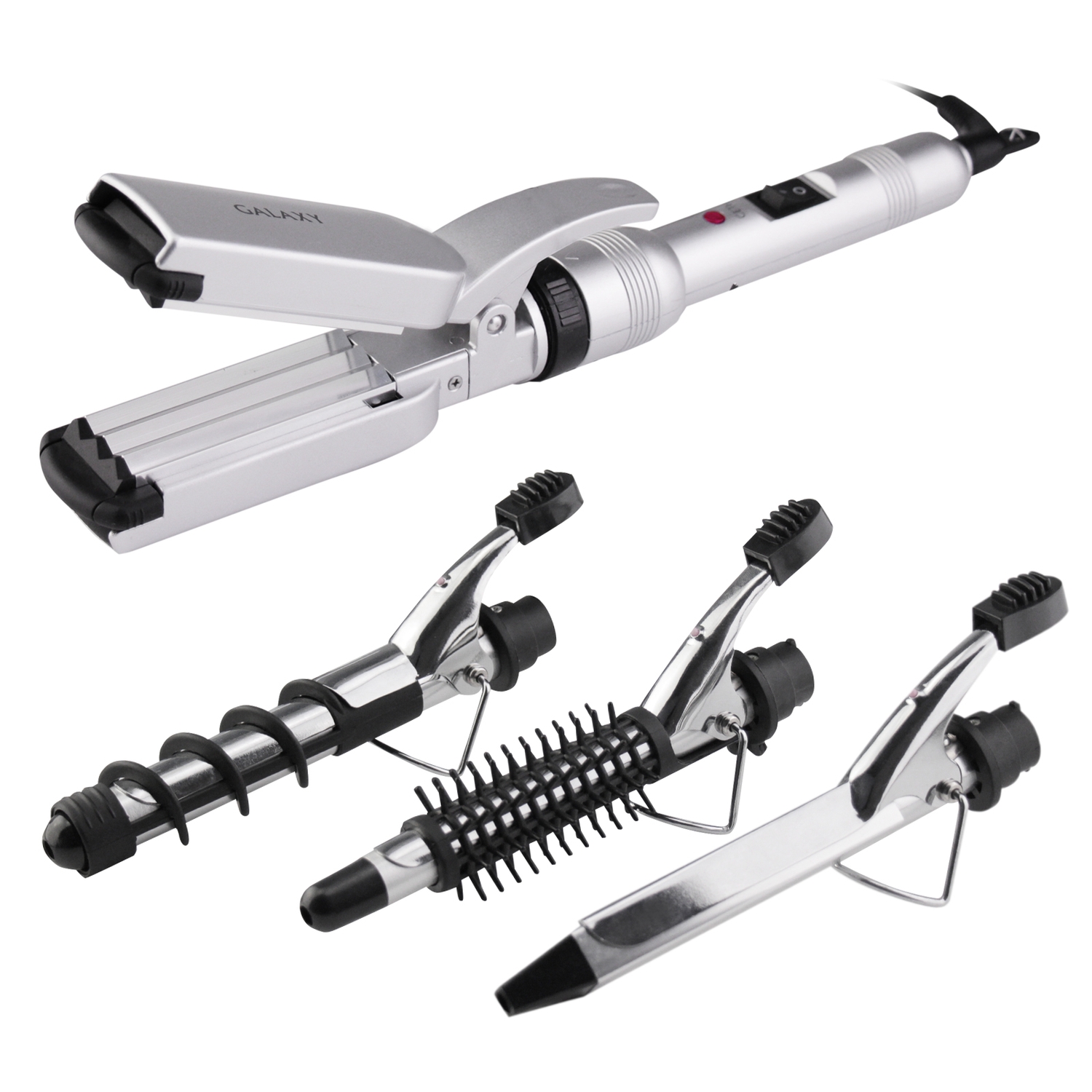 Щипцы для волос Galaxy KIT GL4701
Щипцы для волос Galaxy KIT GL4701