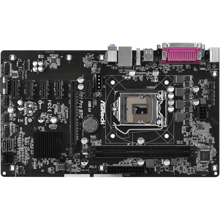 Материнская плата Asrock H81 Pro BTC R2.0 Socket 1150 RTL
Материнская плата Asrock H81 Pro BTC R2.0 Socket 1150 RTL