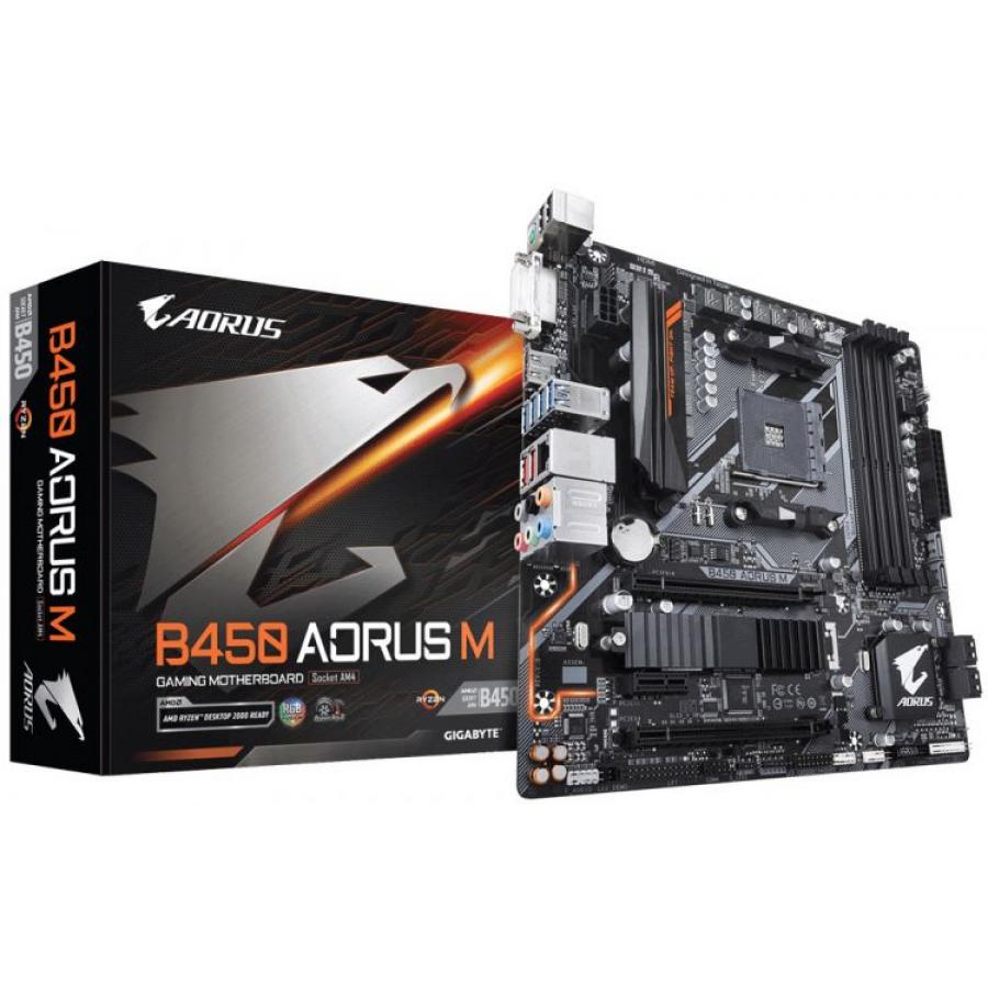Материнская плата Gigabyte B450 AORUS M (rev. 1.0) Socket AM4
Материнская плата Gigabyte B450 AORUS M (rev. 1.0) Socket AM4