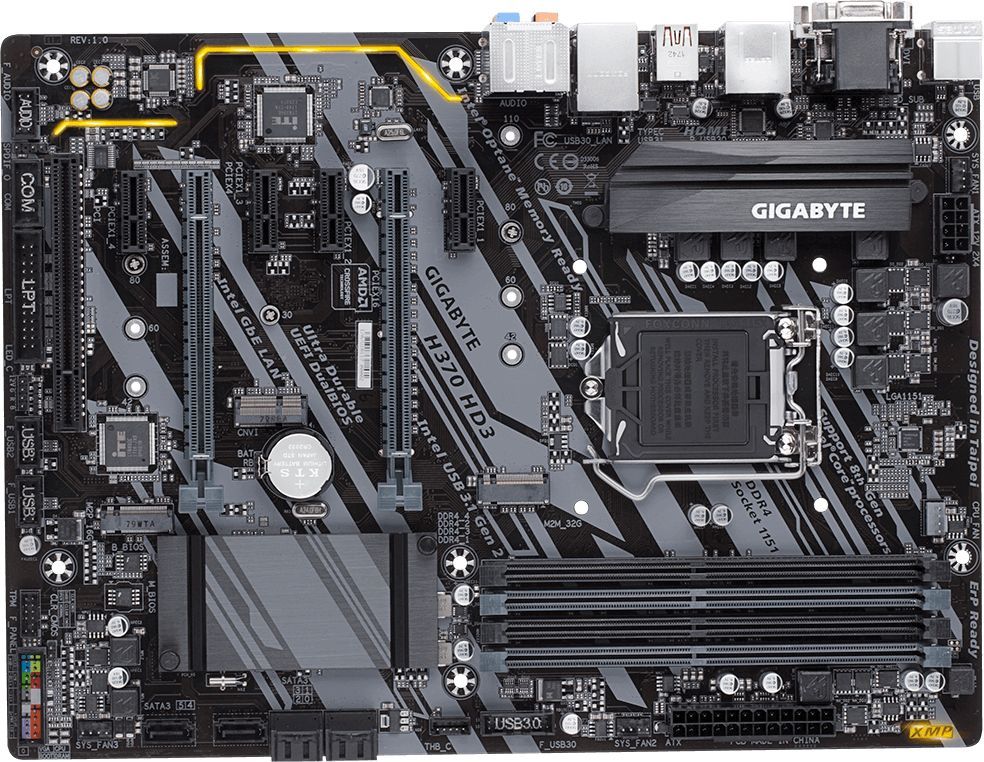 Материнская плата Gigabyte H370 HD3
Материнская плата Gigabyte H370 HD3
