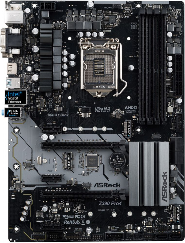 Материнская плата Asrock Z390 PRO4 Socket LGA1151 v2
Материнская плата Asrock Z390 PRO4 Socket LGA1151 v2