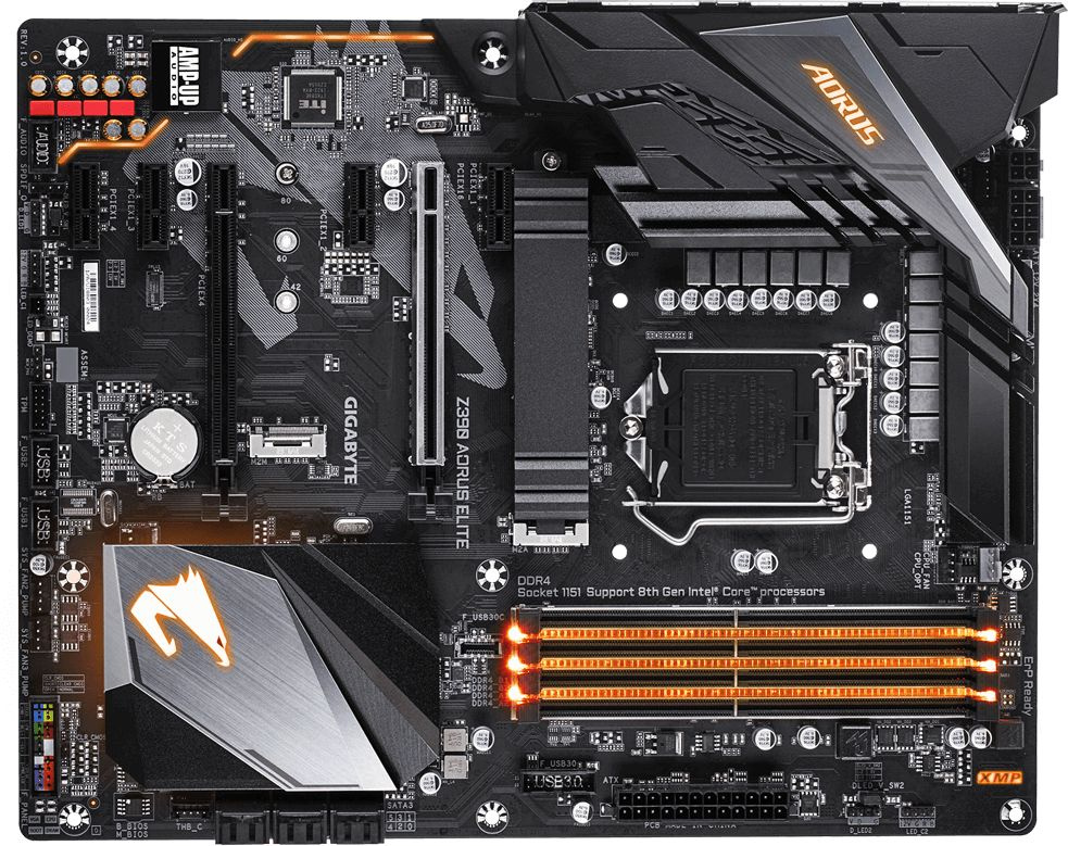 Материнская плата Gigabyte Z390 AORUS ELITE
Материнская плата Gigabyte Z390 AORUS ELITE