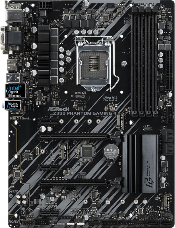 Материнская плата Asrock Z390 PHANTOM GAMING 4
Материнская плата Asrock Z390 PHANTOM GAMING 4