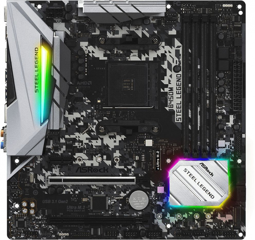 Материнская плата Asrock B450M STEEL LEGEND Socket AM4
Материнская плата Asrock B450M STEEL LEGEND Socket AM4