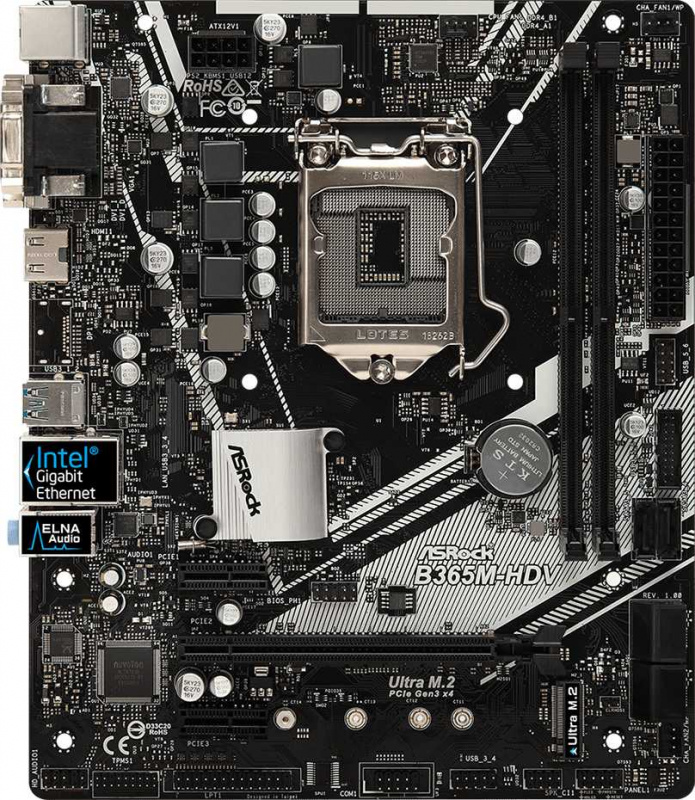 Материнская плата Asrock B365M-HDV Socket LGA1151 v2
Материнская плата Asrock B365M-HDV Socket LGA1151 v2