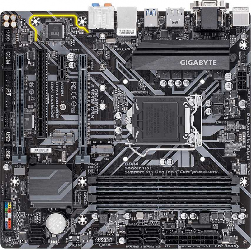 Материнская плата Gigabyte B365M D3H Socket LGA1151 v2
Материнская плата Gigabyte B365M D3H Socket LGA1151 v2