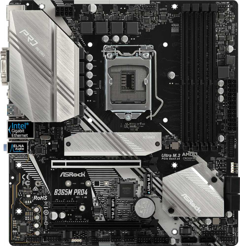 Материнская плата Asrock B365M PRO4 (Socket LGA1151 v2)
Материнская плата Asrock B365M PRO4 (Socket LGA1151 v2)