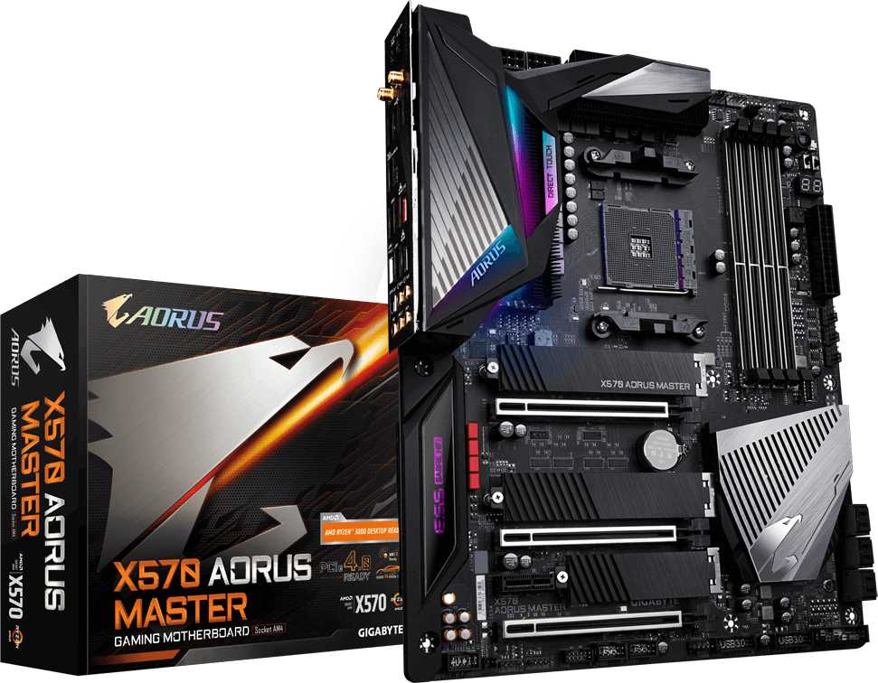 Материнская плата Gigabyte X570 AORUS MASTER
Материнская плата Gigabyte X570 AORUS MASTER