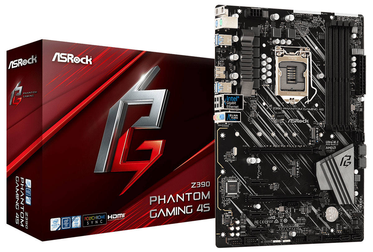 Материнская плата Asrock Z390 PHANTOM GAMING 4S
Материнская плата Asrock Z390 PHANTOM GAMING 4S
