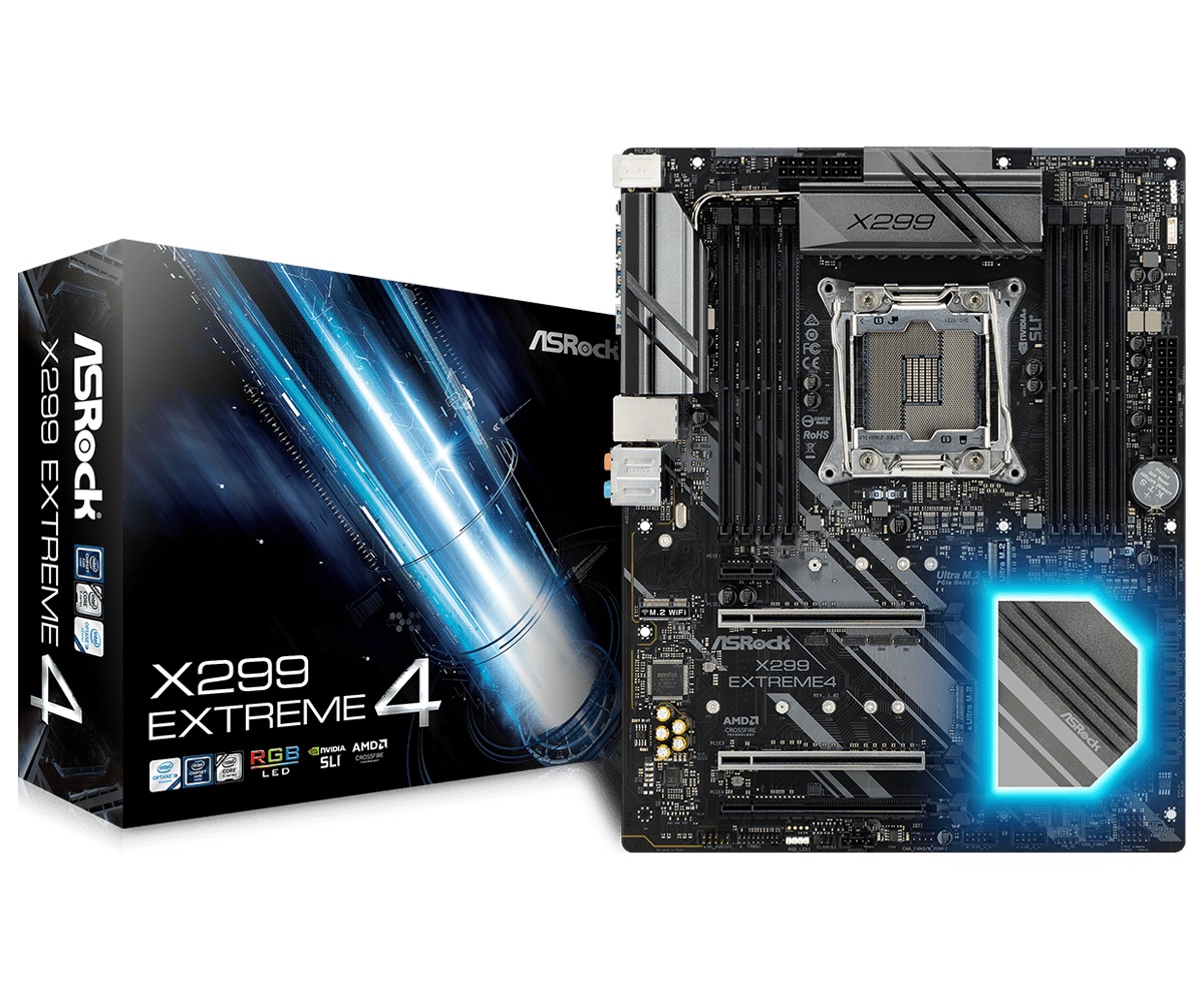 Материнская плата Asrock X299 EXTREME4
Материнская плата Asrock X299 EXTREME4