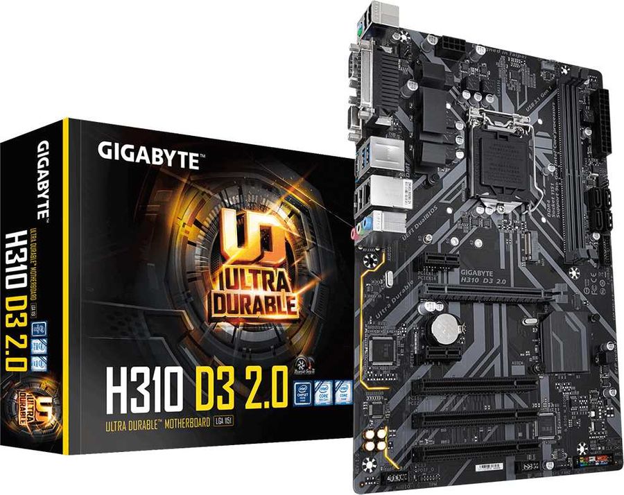 Материнская плата Gigabyte H310 D3 2.0
Материнская плата Gigabyte H310 D3 2.0