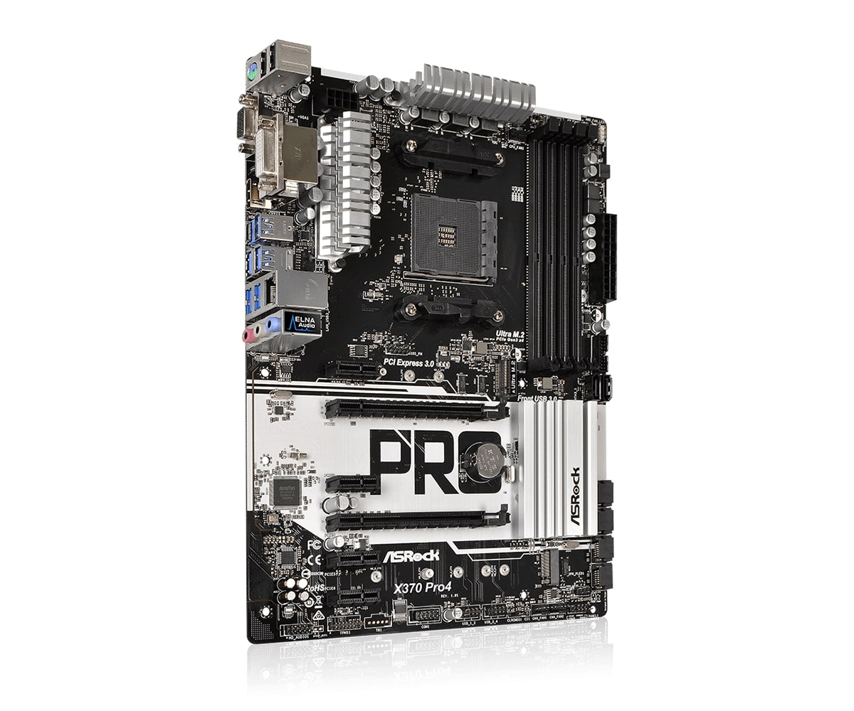 Материнская плата Asrock X370 Pro4
Материнская плата Asrock X370 Pro4