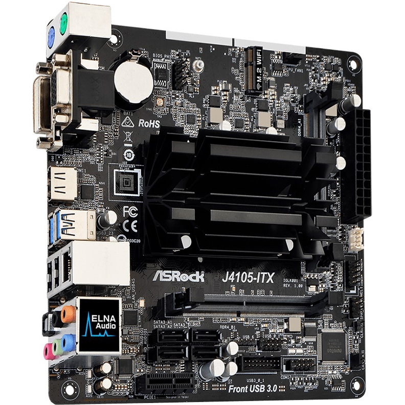 Материнская плата Asrock J4105-ITX
Материнская плата Asrock J4105-ITX