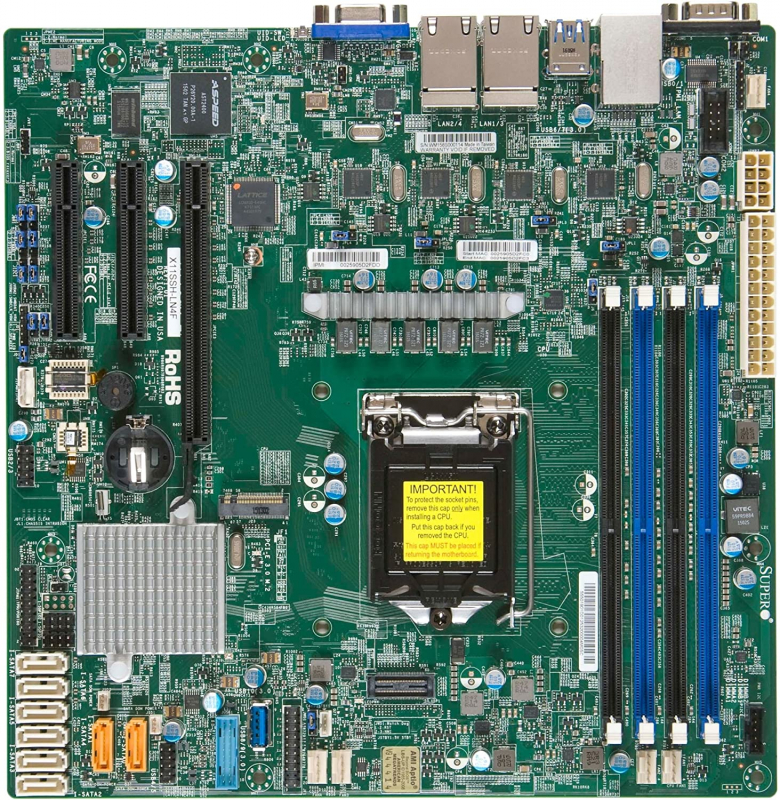 Материнская плата Supermicro MBD-X11SSH-LN4F-B Socket 1151
Материнская плата Supermicro MBD-X11SSH-LN4F-B Socket 1151